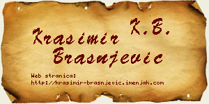 Krasimir Brašnjević vizit kartica